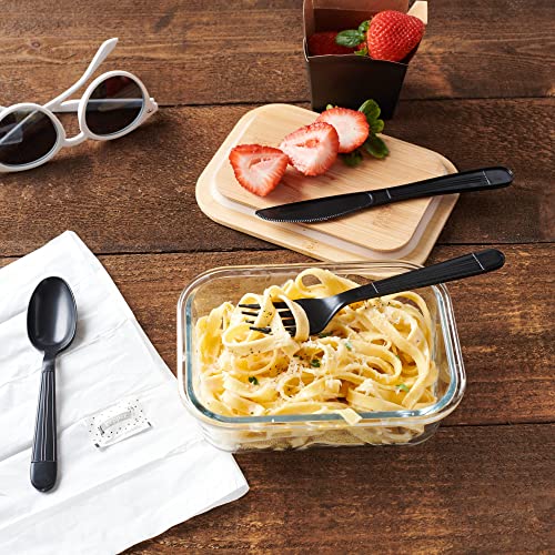 Plastic Cutlery Packets - 750 ct Individually Wrapped with Fork, Knife, Spoon and Salt/Pepper Packets