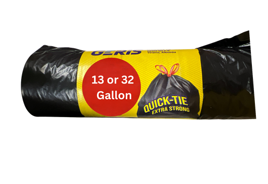 Black Garbage Bag - 13 Gallon - 10 bags/roll -10 rolls / case