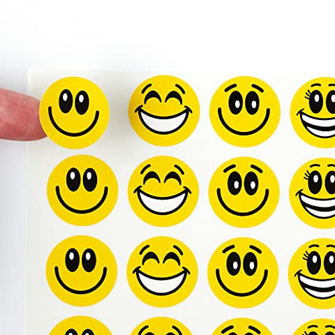 Faithful Supply Happy Face Stickers, Great Reward Smiley Stickers for  Teachers & Parents, Yellow Happy Face Stickers Work with Teacher Charts for