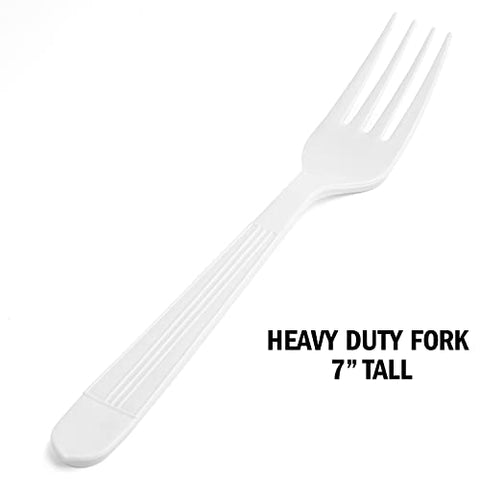 Exquisite Heavy Duty White Disposable Plastic Knives - 50 Ct.