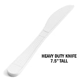 Faithful Supply Plastic Cutlery Packets - Heavy Duty Knife Fork Spoon Napkin Salt Pepper Sets - White Plastic Silverware - Individually Wrapped Kits - Bulk Utensil Set Disposable To Go (White 50, 125 250)